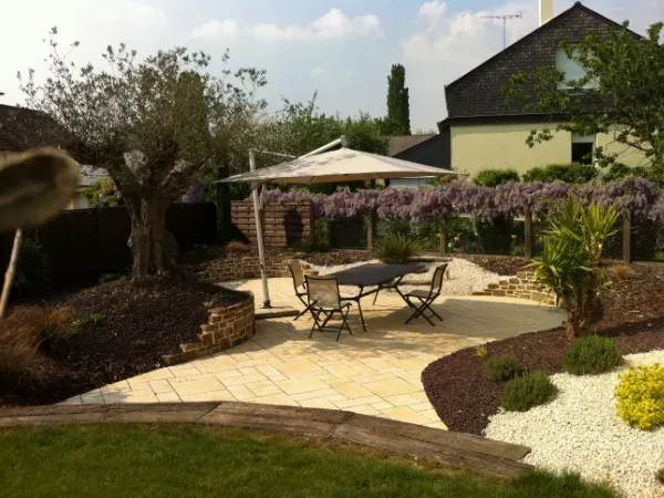 Terrasse paysagée - après
